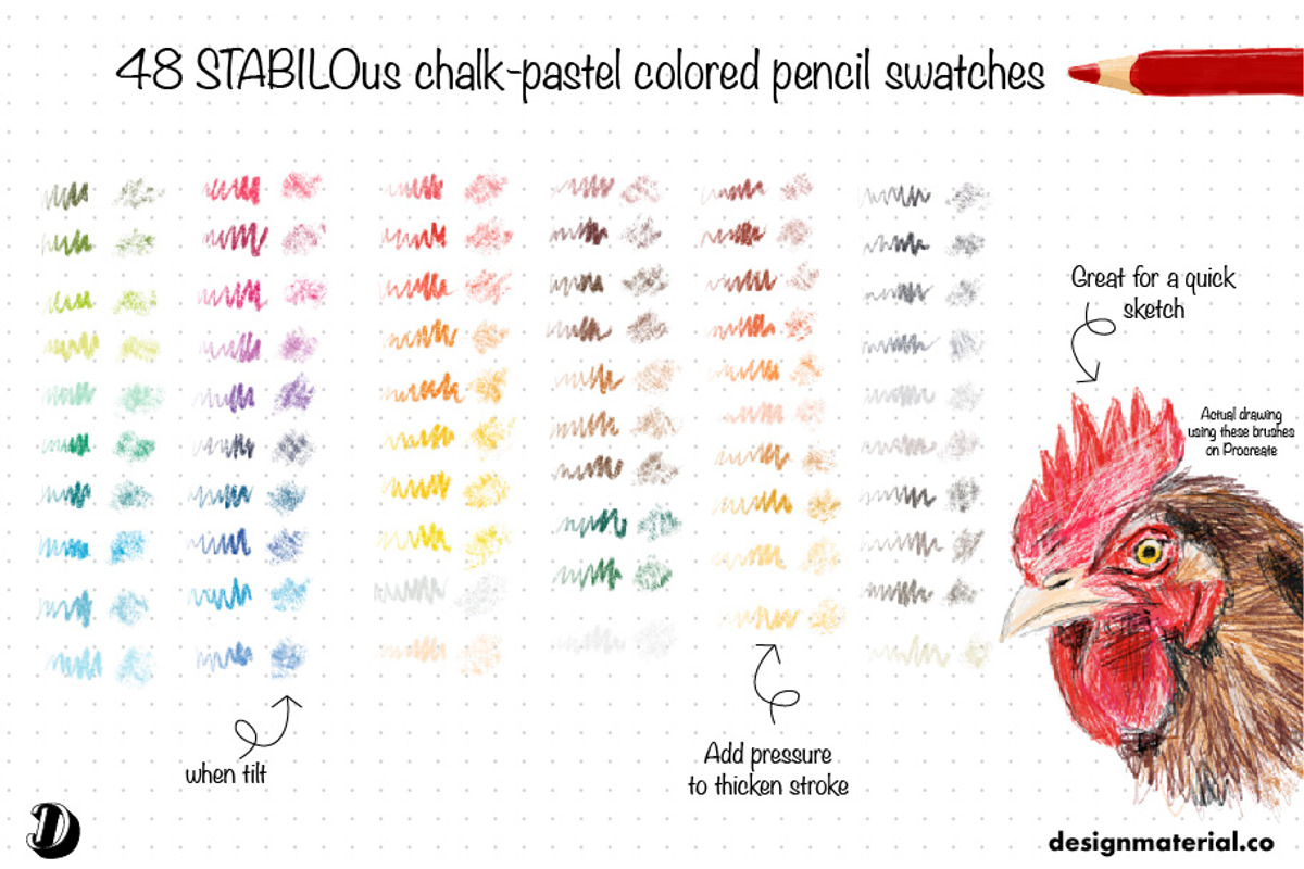 STABILOus Procreate Brushes, a Brush Add-On by Design Material Co. (Photo 6 of 7)