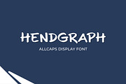 Hendgraph - Unique Display Font, a Font by Mightyfire (Thumbnail 1 of 3)