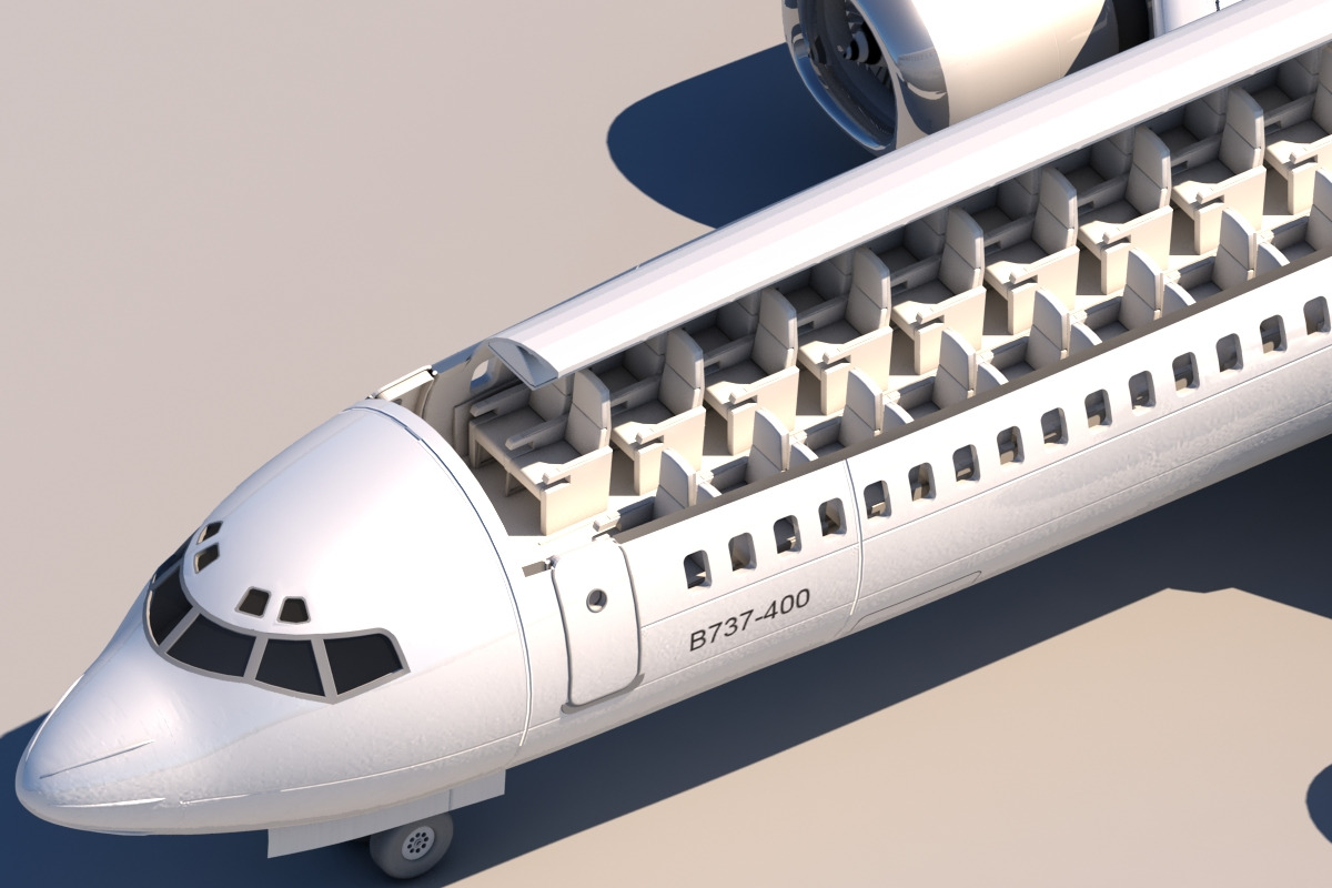 737 Cuttout, a Cars & Vehicle 3D Model by Giimann (Photo 1 of 11)