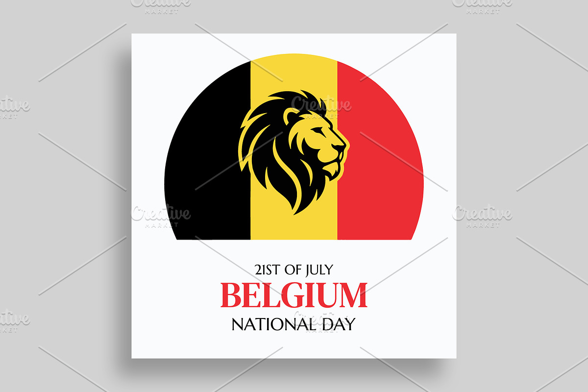 Belgium National Day Banner Template, a Social Media Template by nandinigraphics (Photo 2 of 3)