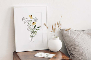 Watercolor Wildflowers. 1 Vol.