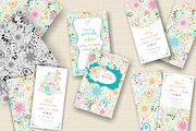 Set of Invitation and patterns, a Card Template by NataLito (Thumbnail 1 of 7)