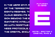 Technoise Futuristic Font Family, a Sans Serif Font by alpercakici (Thumbnail 7 of 13)