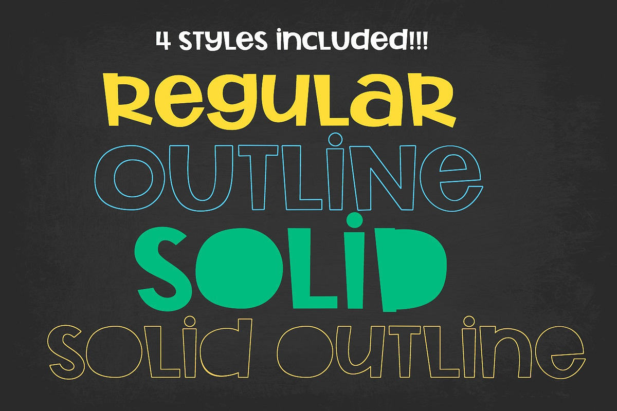Rocket Science Layering Font preview 3