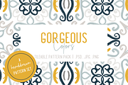 Mustard & Navy Patterns, a Pattern Graphic by TheLegacyBrandingCo (Thumbnail 6 of 10)