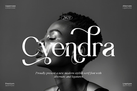 Cyendra || Modern Stylish Serif Font