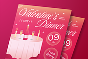 Valentine Dinner Flyer, a Flyer Template by Annora Studio (Thumbnail 3 of 6)