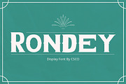 Rondey – Display Font, a Serif Font by Craft Supply Co. (Thumbnail 1 of 8)