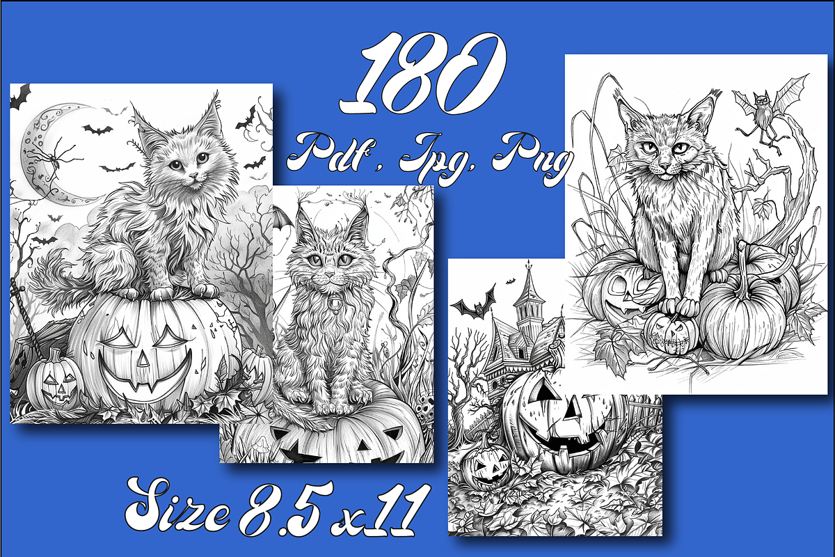 Halloween Animals Coloring Book, an Animal Illustration by Design Zone