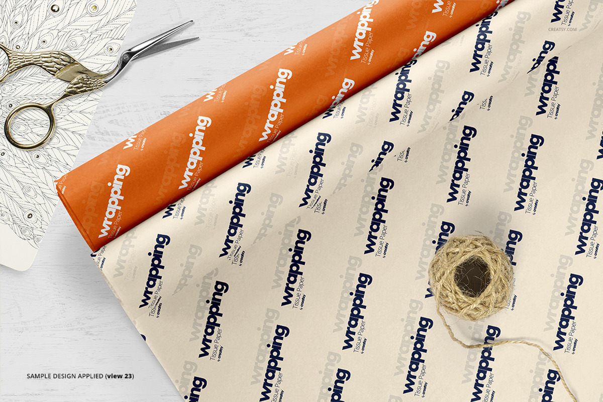Wrapping Tissue Paper Mockup Set, a Pens & Pencil Mockup by creatsy5 (Photo 29 of 54)