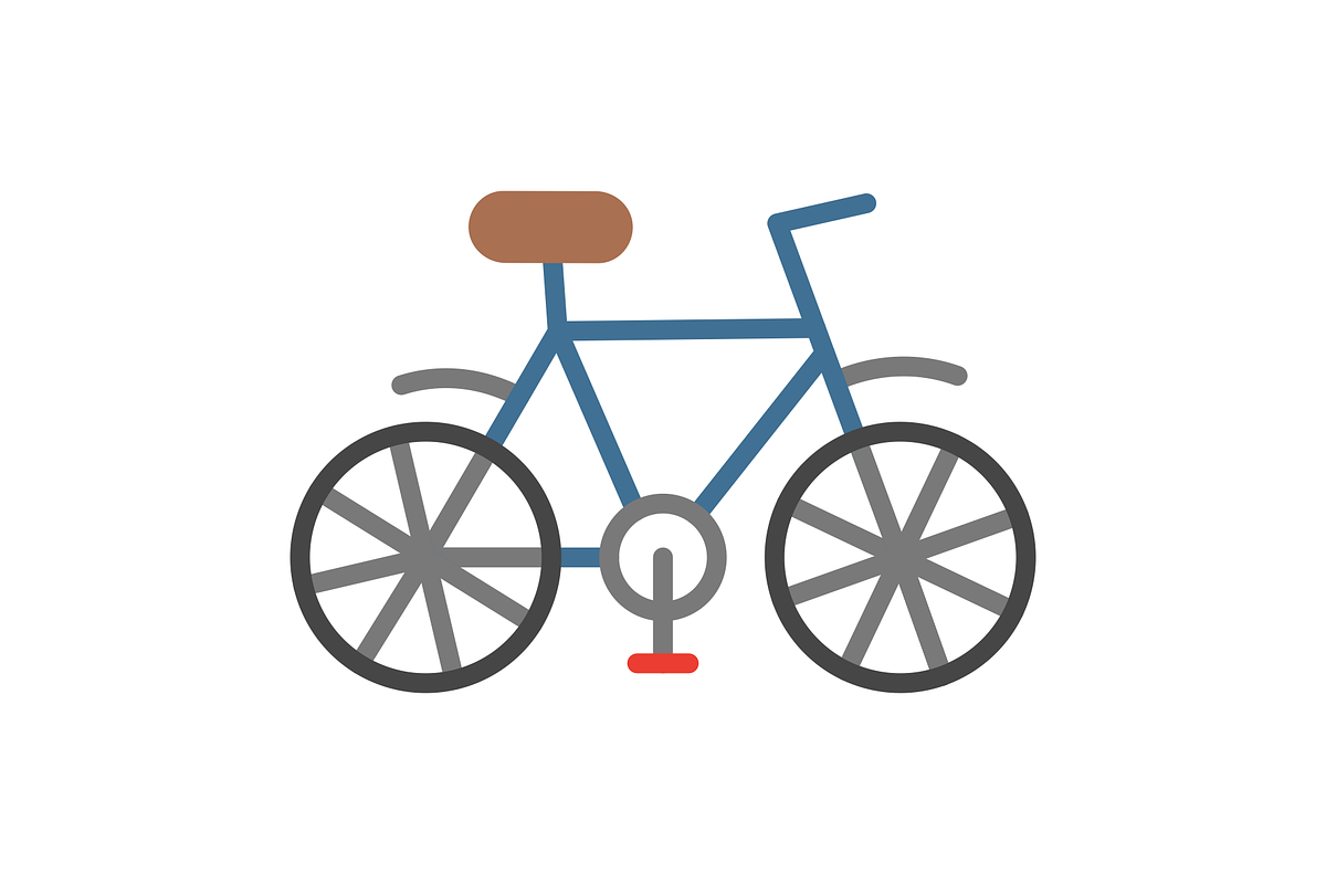 Bike Flat Icon, a Duotone Icon by Pexelpy (Photo 2 of 2)