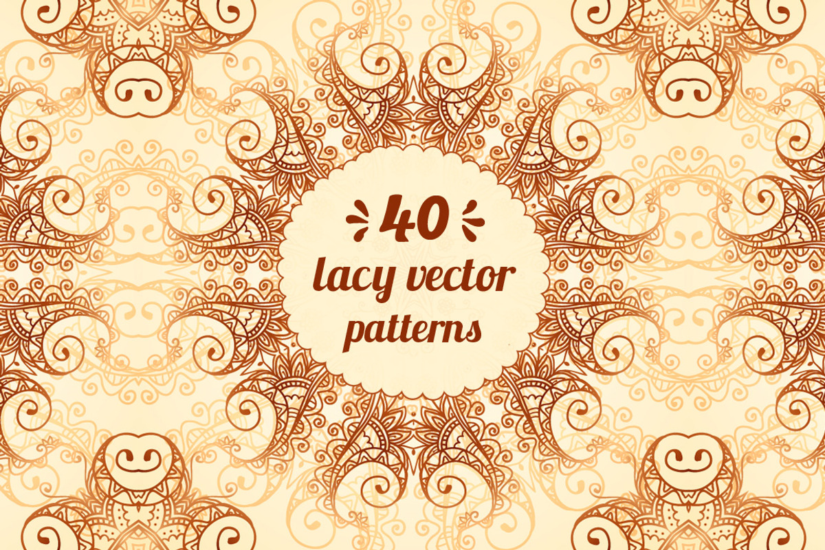 40 wonderful vintage vector patterns, a Pattern Graphic by Art of Sun (Photo 1 of 5)