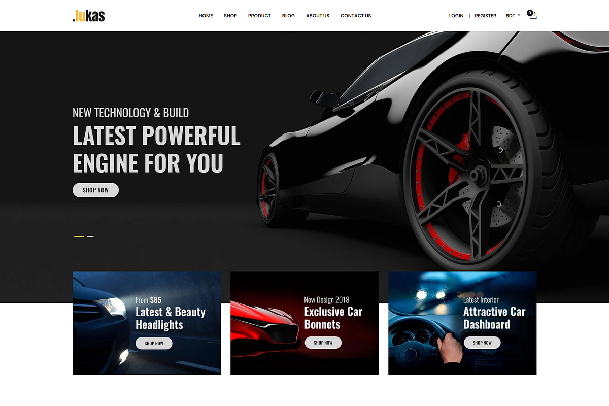 Car Parts Store Shopify Theme, a Shopify Template by HasThemes (Photo 1 of 3)