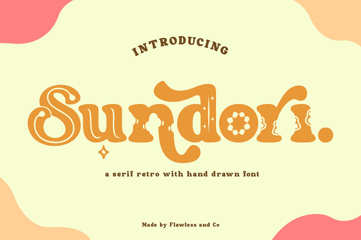 Sundori - Handdrawn Serif Retro Font, a Serif Font by Flawless And Co (Photo 1 of 10)