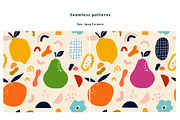 Fresh seamless patterns + posters, a Decorative Illustration by MoleskoStudio (Thumbnail 19 of 21)