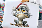 Whimsical Grumpy Christmas Animals, an Illustration by Craft Nest (Thumbnail 6 of 9)