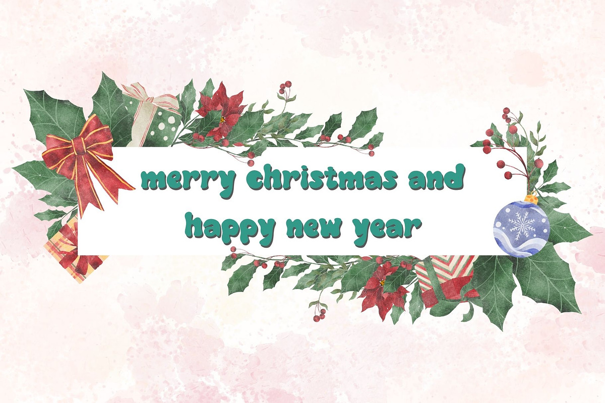 Jingle Bells Handwritten Font, a Handwritten Font by Ruddean2109 (Photo 6 of 6)