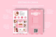 Business Card Template - Pink, a Business Card Template by SunshineStudioBoutique (Thumbnail 3 of 9)