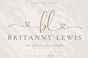 Rosalinda A Wedding Script Font, a Script Font by Prestige Artsy Studio (Thumbnail 6 of 12)
