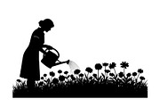 Garden Bunny Silhouette Bundle, an Illustration by jahid234 (Thumbnail 28 of 48)