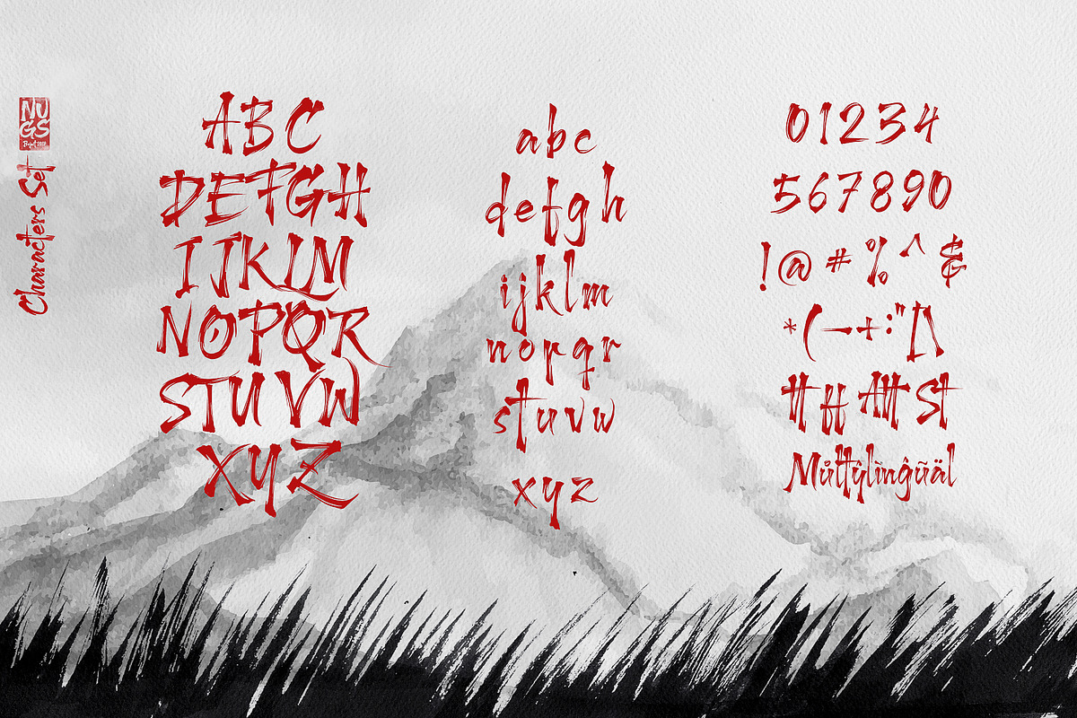 Harukaze Brush Font preview 6