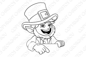 Leprechaun St Patricks Day Cartoon, an Illustration by Christos Georghiou