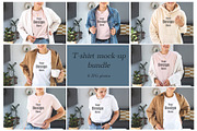 T-shirt mockup bundle Tshirt mock-up, a Print Template by Valeriia • Svitlini (Thumbnail 1 of 9)