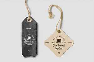 Apparel Label Mockups, an Advertising Mockup by Xtrahive