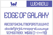 Edge of Galaxy font, a Font by weknow (Thumbnail 1 of 8)