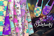 Fairy Castle Dragon Unicorn Patterns, a Pattern Graphic by KaramfilaS (Thumbnail 1 of 15)