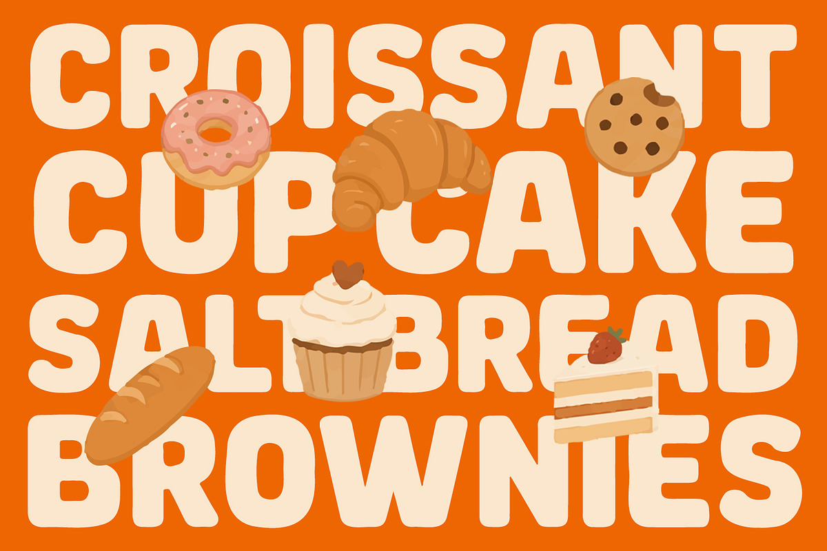Pebull Playful Rounded Display Font, a Sans Serif Font by Maulana Creative (Photo 4 of 7)