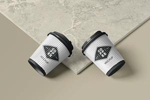 Disposable Coffee Cup Mockups