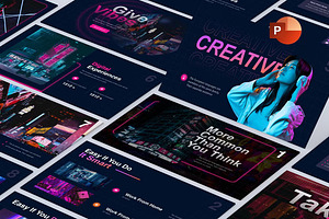 Neon Powerpoint Template - Premium, a Presentation Template by GearShift
