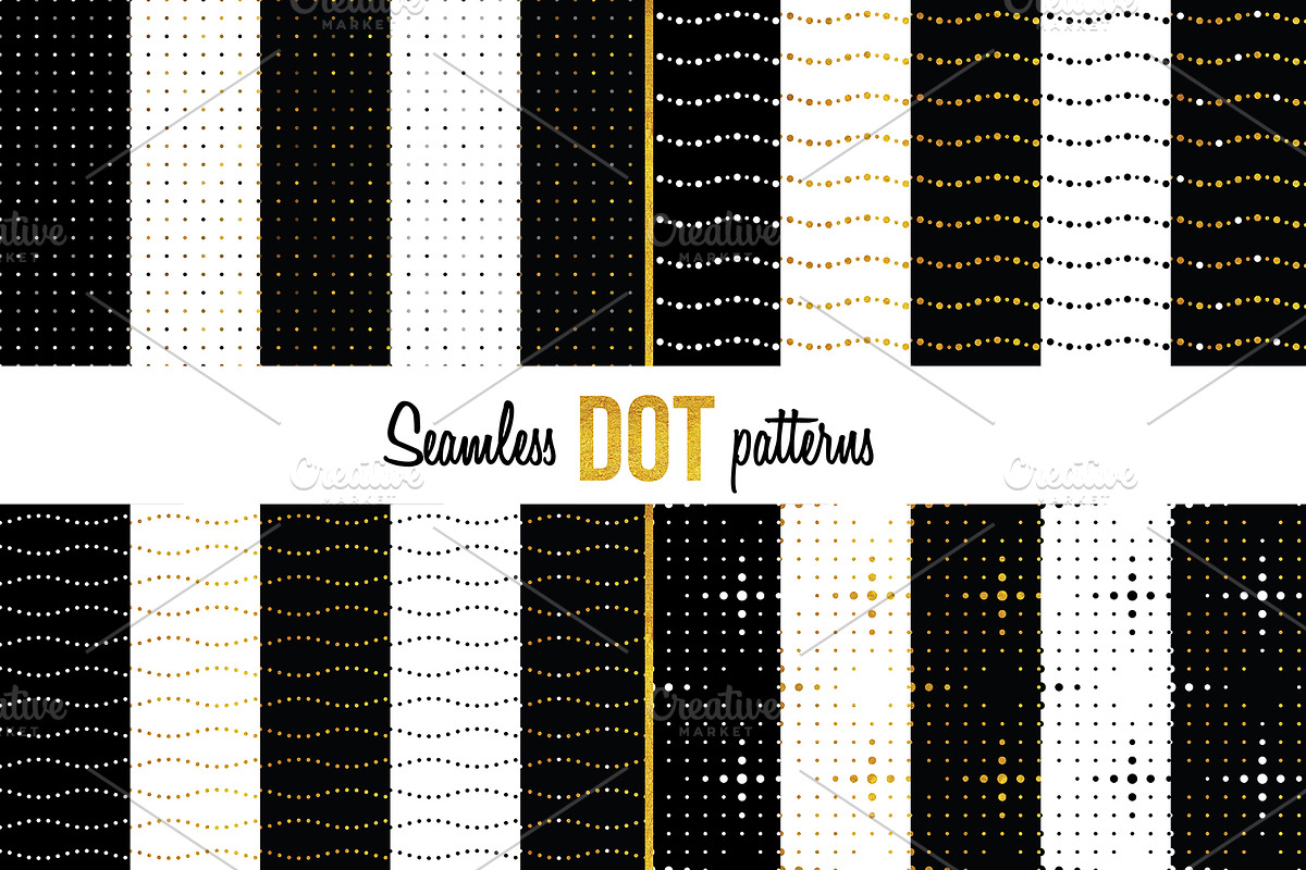 100 Seamless dot patterns, a Pattern Graphic by The Odd Seed (Photo 6 of 6)