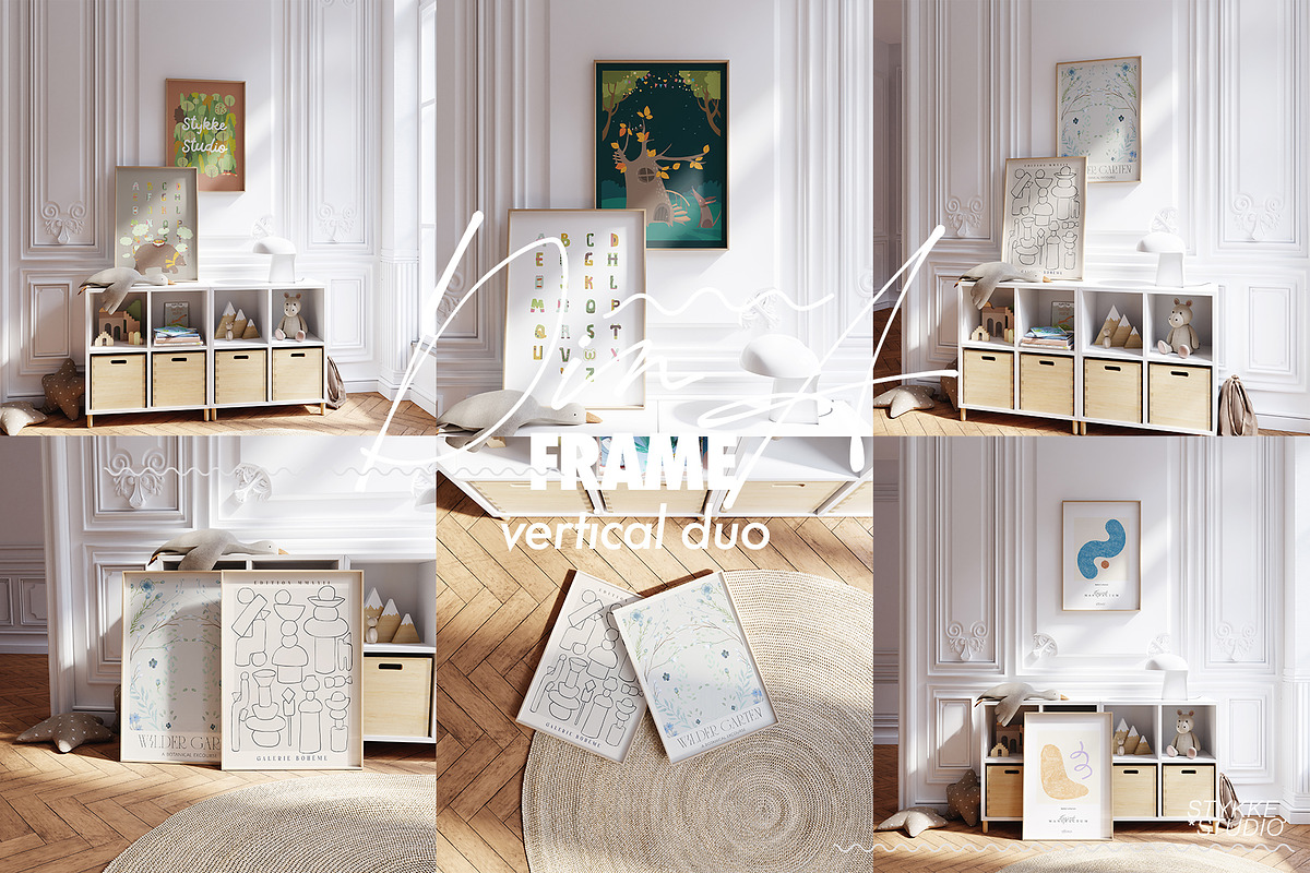 BEIGE NURSERY | vertical mockup duo, a Household Mockup by Stykke Studio (Photo 4 of 7)