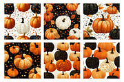 Polka Dots Pumpkin Digital Paper, a Transportation Illustration by SinaCreation (Thumbnail 2 of 5)