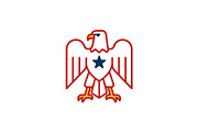 American Eagle Patriotic Badge Icon, a Branding & Logo Template by Vectorium Studio (Thumbnail 1 of 2)