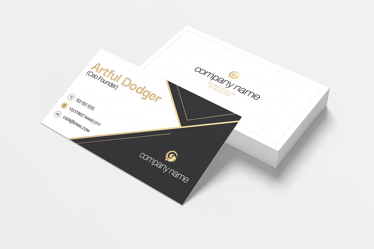 Business Card Template, a Business Card Template by MightyDesign (Photo 2 of 6)