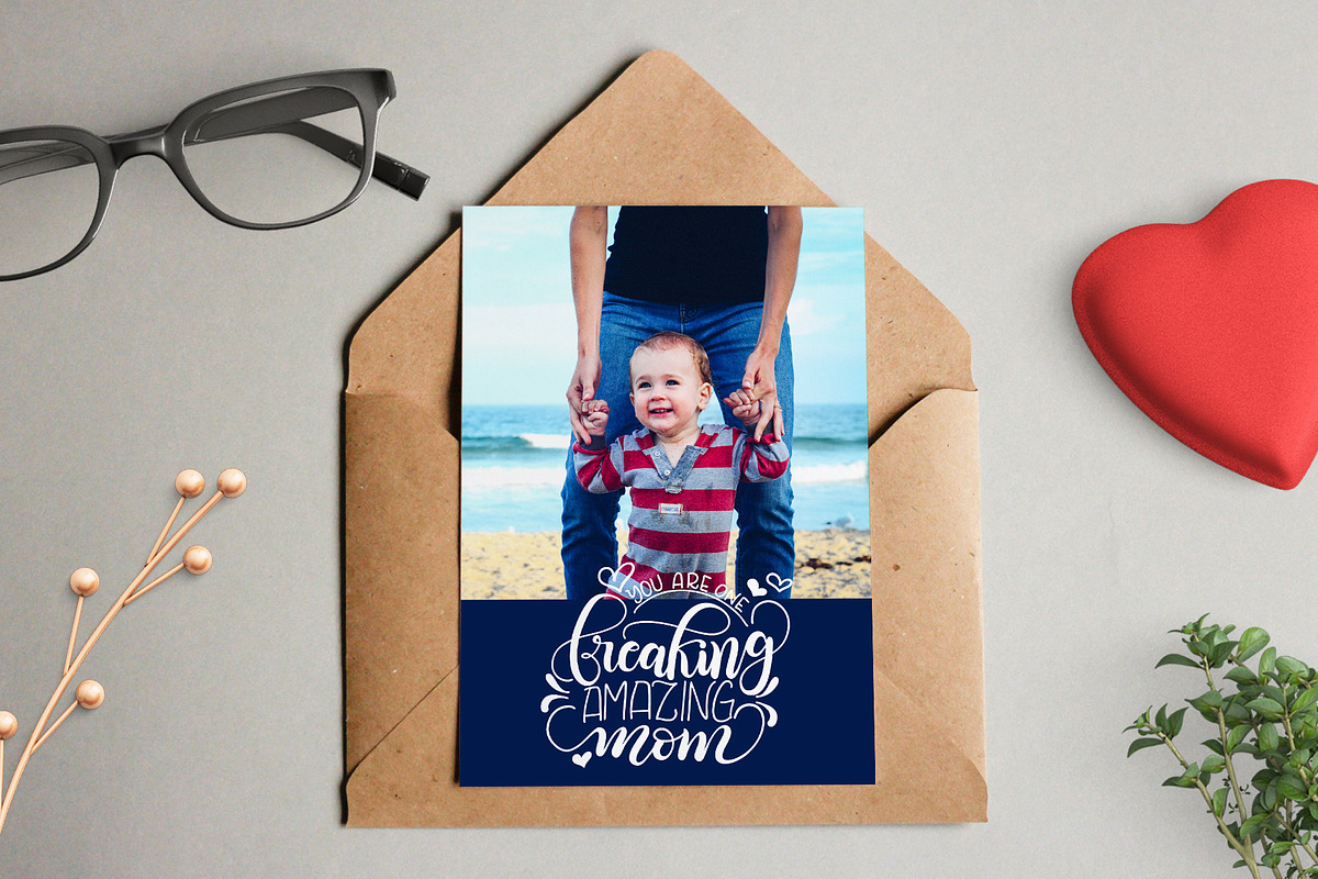 The Best Mom lettering quote bundle, an Illustration by HowJoyful  (Photo 7 of 9)