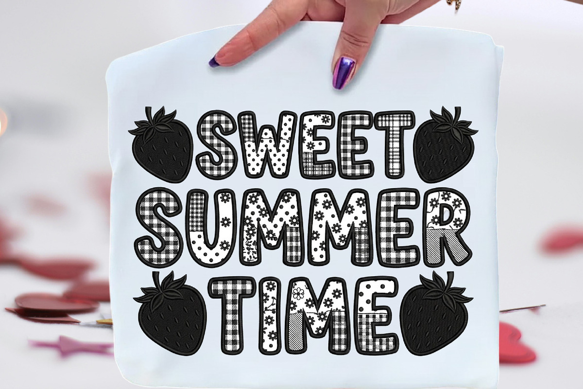 Sweet Summer Time Strawberry PNG, an Illustration by CraftArtStudio (Photo 1 of 4)