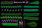 92 FLORAL brushes for PROCREATE X5, a Brush Add-On by Graphics Resources (Thumbnail 8 of 15)