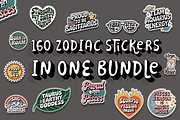 160 Zodiac Stickers, an Object Graphic by Jakayla Digital Co (Thumbnail 8 of 16)