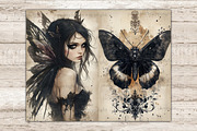 Gothic Fairy Junk Journal Pages, a Person Illustration by GlamArtZhanna (Thumbnail 4 of 9)