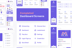 Queezy Dashboard - Quiz Dashboard UI