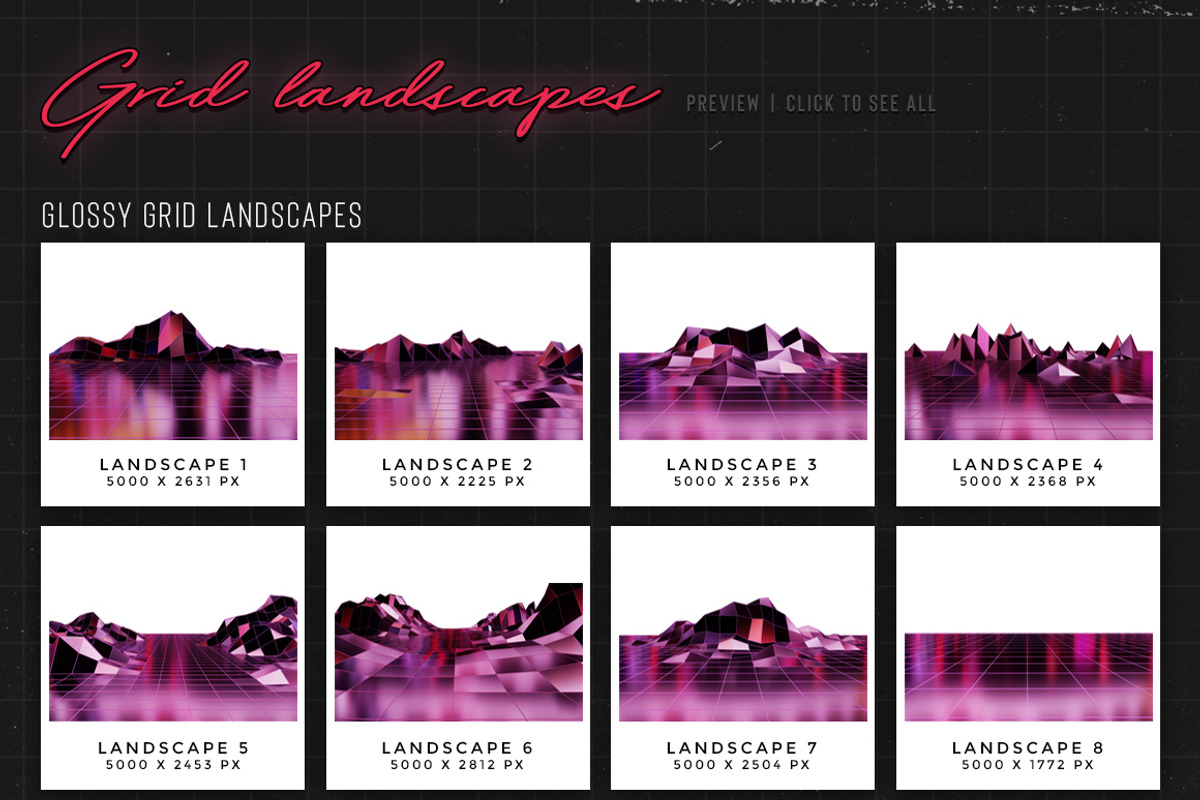 Retro Landscape Kit, an Object Graphic by MiksKS (Photo 13 of 18)