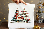 Whimsical Christmas Tree Clipart, an Illustration by OK Design (Thumbnail 4 of 6)