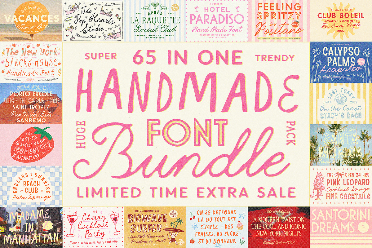 Handwritten Font Bundle for Creators, a Handwritten Font by Ayya Studio (Photo 1 of 53)