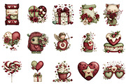 Hand Drawn Valentine Clipart, an Illustration by designcity5 (Thumbnail 2 of 5)