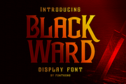Blackward - Display Font, a Serif Font by overlaytemplates (Thumbnail 1 of 6)