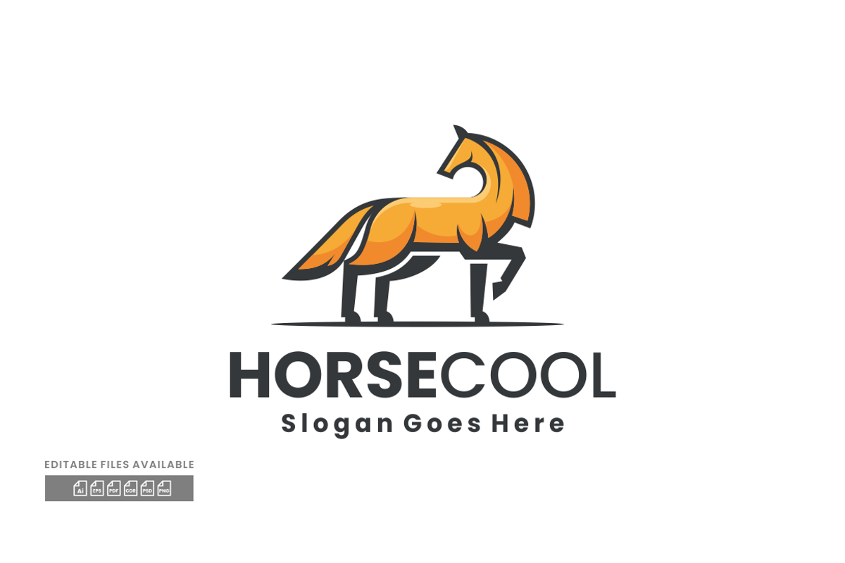 Horse Simple Mascot Logo, a Branding & Logo Template by ivan_artnivora